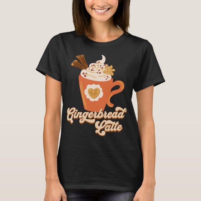 Camiseta Café Latte Retro Gingerbread (Anverso)