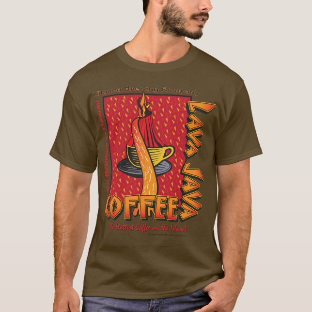 Camiseta Café Lava Java Hawaiano (Anverso)
