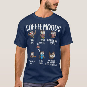 Camiseta Café Lechuza Lechuza Café Bebida Cappucccino Espre