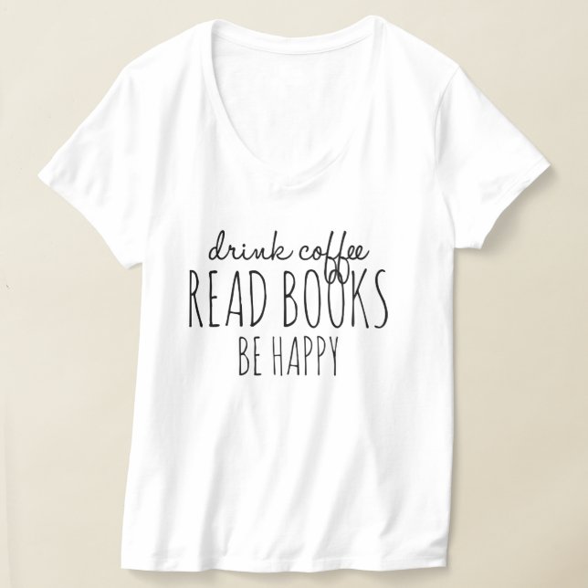 Camiseta Café Libros Felicidad (Distribución )