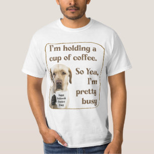 Camiseta Café lindo Labrador T-Shirt