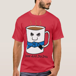 Camiseta Café lindo y el cinturón azul de Jiujitsu Mug