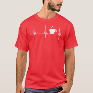 Camiseta Café Lover Heartbeat EKG Pulso Espresso Caliente C