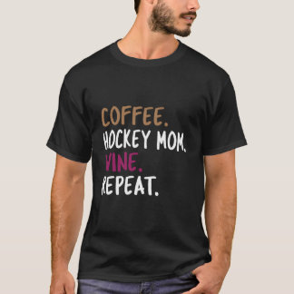 Camiseta Café Madre de Hockey Vino Repetición