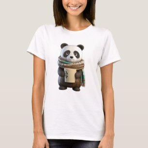 Camiseta Café matutino panda