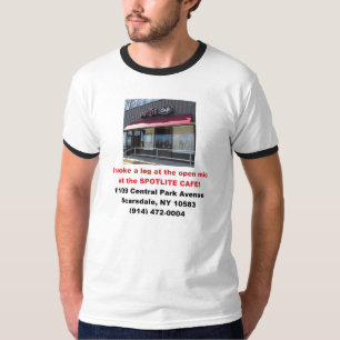 Camiseta Café Mic abierto de Spotlite de los hombres