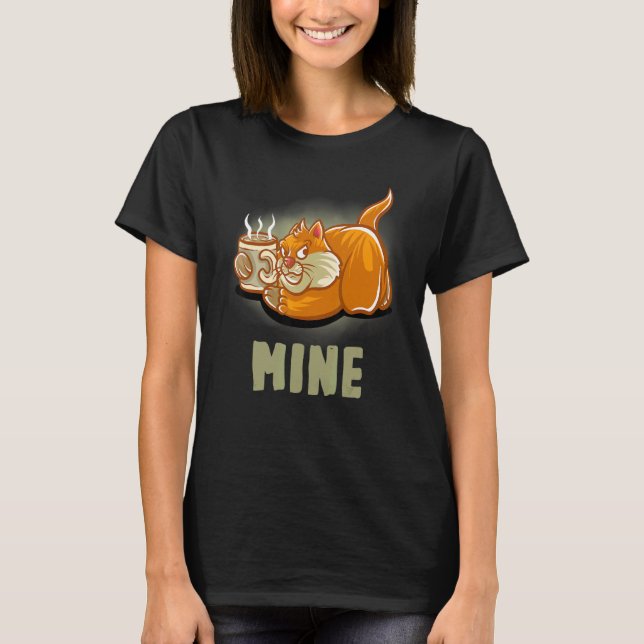Camiseta Café Mina Mug Barista Cappuccino Gatos Kitten Ca (Anverso)