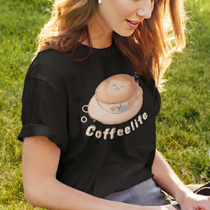 Camiseta Café moderno y personalizado de Lover