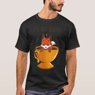 Camiseta Café Mug Heart Sweet Kinder Fox