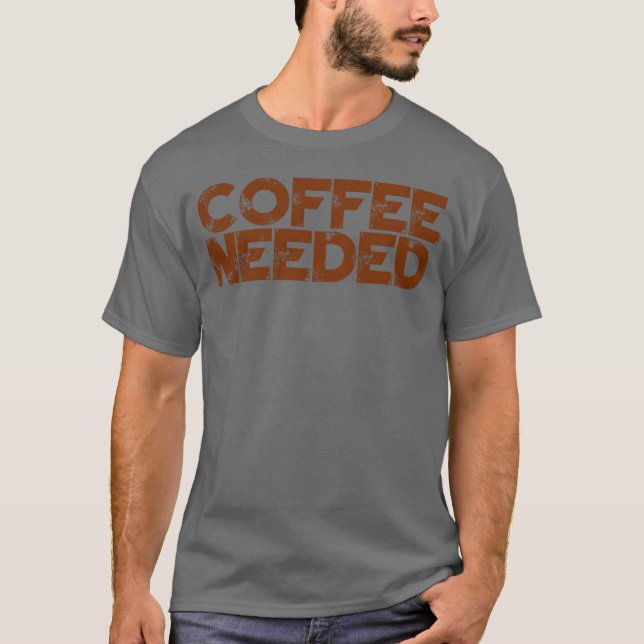 Camiseta Café Necesario retro (Anverso)
