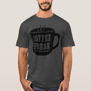 Camiseta Café negro Freak taza de café