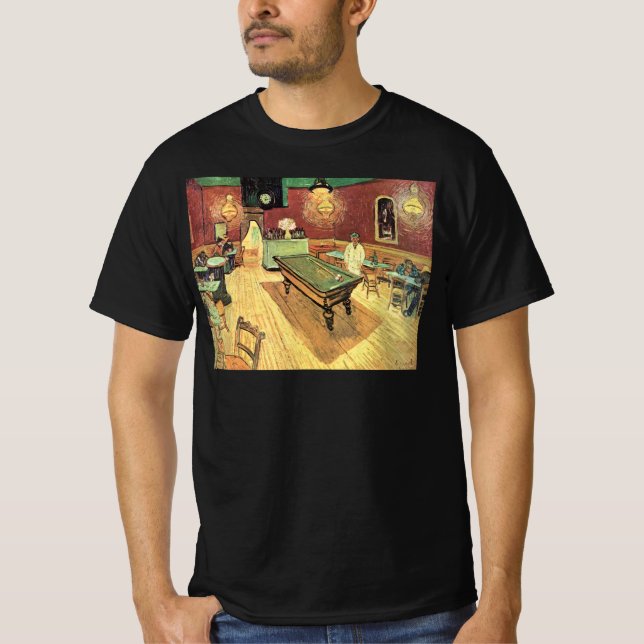 Camiseta Cafe nocturno, Place Lamartine por Vincent van Gog (Anverso)