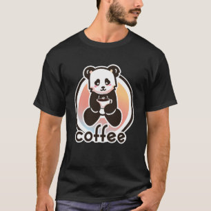 Camiseta Café panda para tomar café