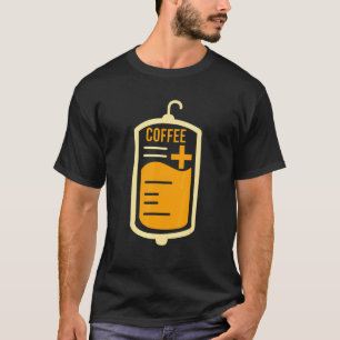 Camiseta Café para bolsitas de sangre Bebida adicta Caffein