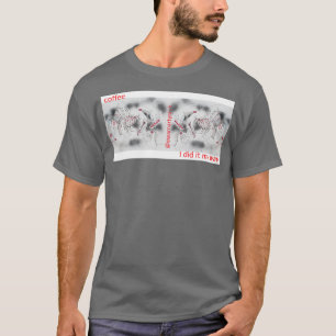Camiseta Café para dos dibujos en blanco y negro para el ca