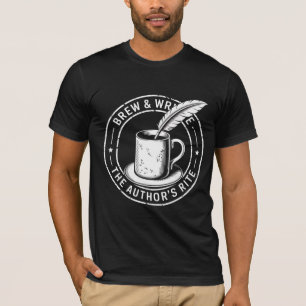 Camiseta Café para Escritores Vintage El Rito de los Autore