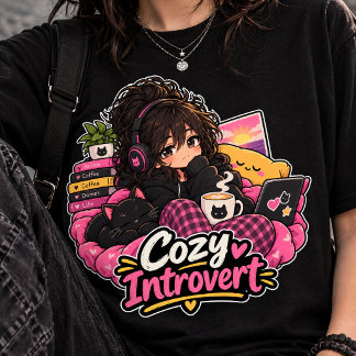 Camiseta Café para Introvertidos Acogedores