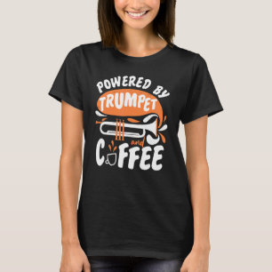 Camiseta Café Para Jugador De Trump Con Trumpet Y Coffe