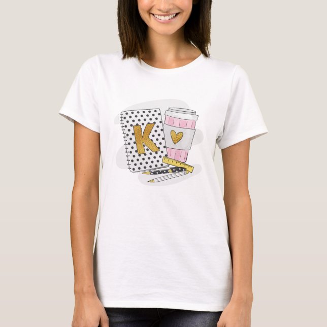 Camiseta Café para portátiles blanco del profesor de guarde (Anverso)