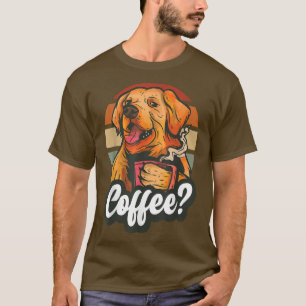 Camiseta Café Perro Café Café Café Perro con gafas de sol L
