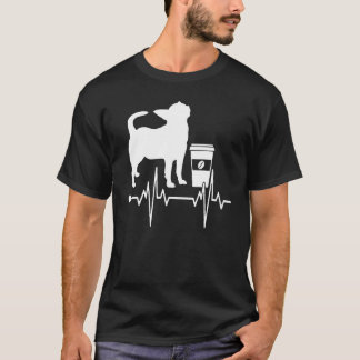Camiseta Café Perro Latido Gato Animal Café Adicto Oficina