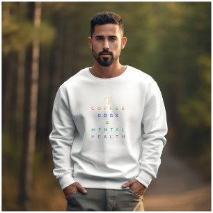 Camiseta Café, perros y salud mental: el trío perfecto