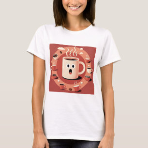 Camiseta Café Personalizado agudo y divertido