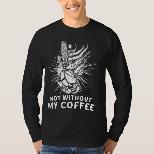 Camiseta Café por la mañana barista beber café espresso biz (Anverso)