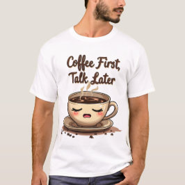 Camiseta Café por primera vez más tarde