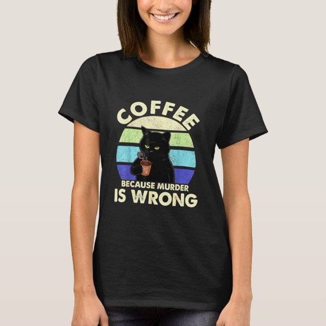 Camiseta Café Porque El Asesinato Es Erróneo (Anverso)