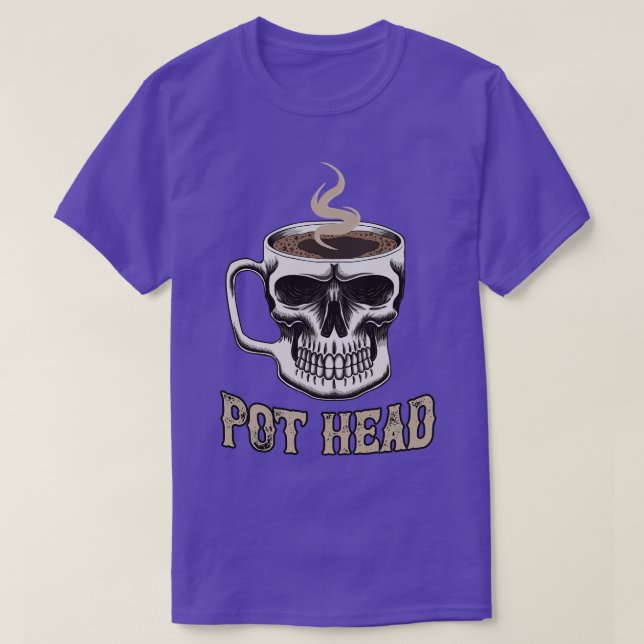 Camiseta Café Pot Head (Diseño del anverso)