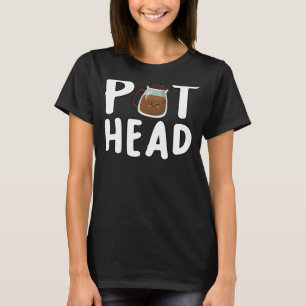 Camiseta Café Pothead Caffeine Addict Pot Head Coffee