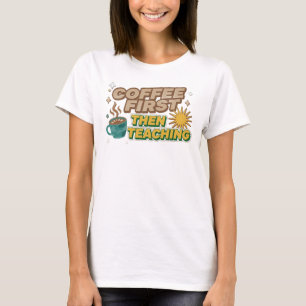 CAMISETA CAFÉ PRIMERO ENSEÑANZA CREACIÓN DE OBRAS DE ARTE