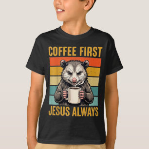 Camiseta Café Primero Jesús Cristiano Regalos Divertidos Za