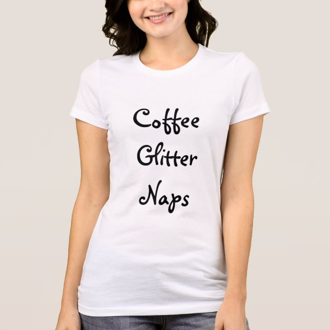 Camiseta Café, Purpurina, Napas (Anverso)