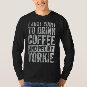Camiseta Café Que Quiero Beber Café Y Mascota.