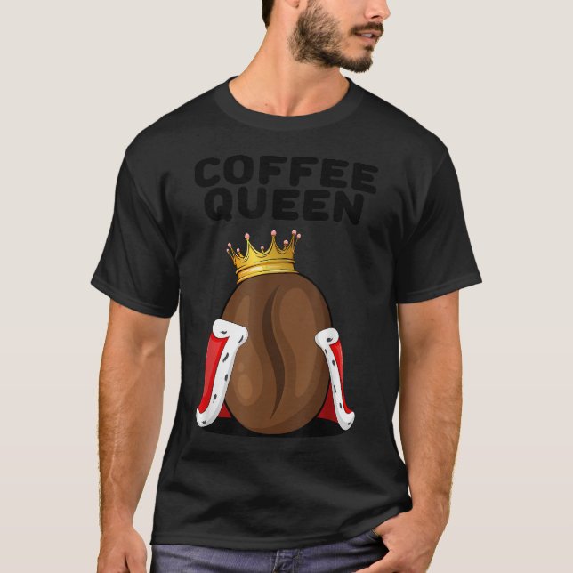 Camiseta Café Queen WoCoffee Lover Bebe Café (Anverso)