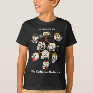 Camiseta Café Química Molécula Divertida Ciencia Geek