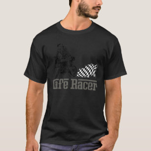 Camiseta Cafe Racer Biker Hombres Mujeres Adolescentes Adul