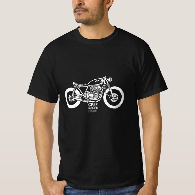 Camiseta Cafe racer moto vintage (Anverso)