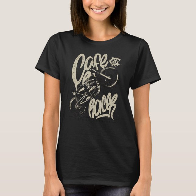 Camiseta Cafe racer moto vintage (Anverso)