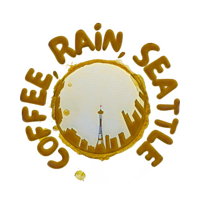 Camiseta Café Rain Seattle (Subido por el creador)