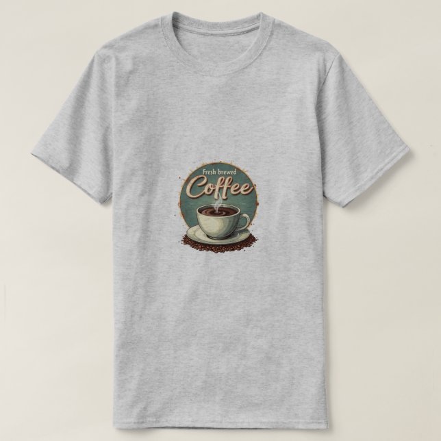 Camiseta Café recién hecho (Diseño del anverso)