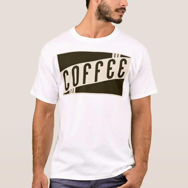 Camiseta café retro (Anverso)
