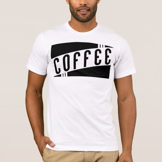 Camiseta café retro (Anverso)