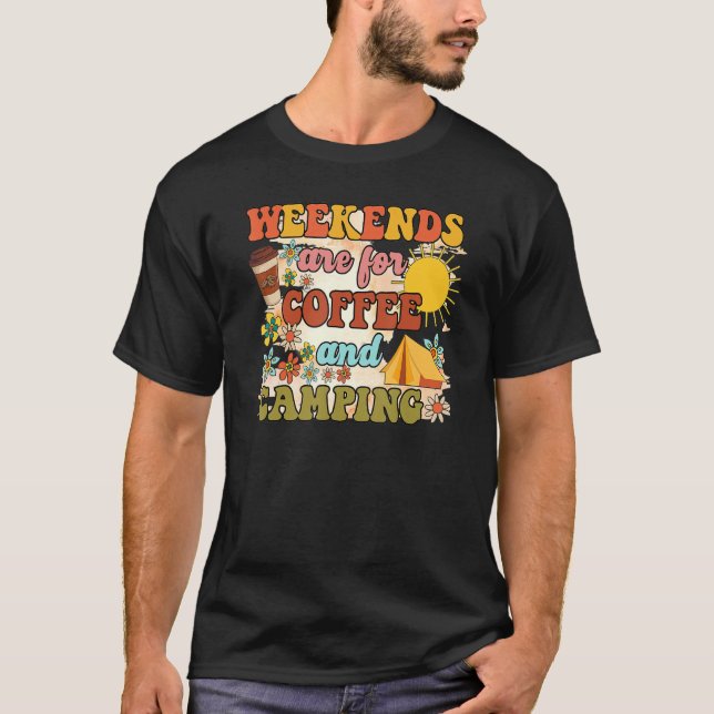 Camiseta Café retro Camping Camping Life Adventure Coffee (Anverso)