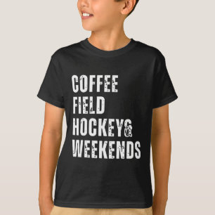 Camiseta Café Retro Hockey Sobre Césped Y Fines De Semana D
