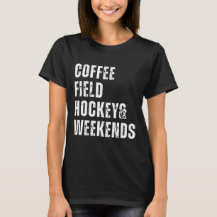 Camiseta Café Retro Hockey Sobre Césped Y Fines De Semana D