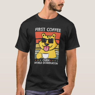 Camiseta Café retro jaguar gafas de sol Big Wildlife Vinta