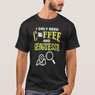 Camiseta Café Retro Vintage Y Ubicación Geográfica